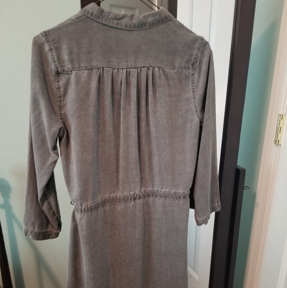 Gray old navy chambray utility dress - Picture 4 of 7